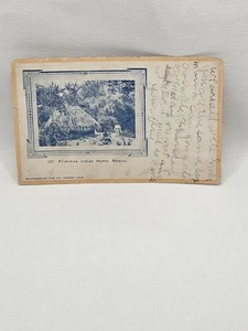 Cartolina d'epoca di casa primitiva Messico. Francobollo 1911 - Foto 1 di 5