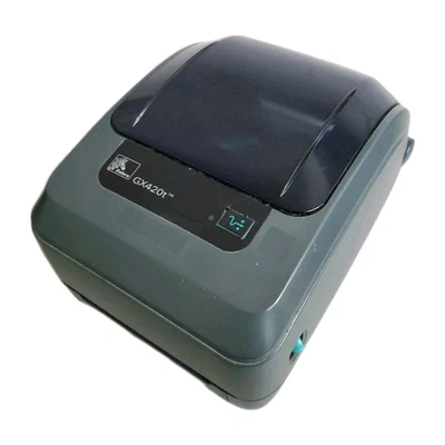 Zebra GX420t Desktop Direct /Thermal Transfer Printer. Chip button, No A/C Adapt - Image 1 of 4
