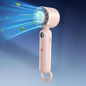 Portable Handheld Fan Powerful Hand Held Mini Fan 3 Speed USB Rechargeable - Picture 1 of 8