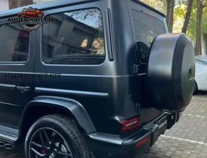 Matte Black Spare Tire Ring Cover for G Class G500 G63 G550 18 to 21inch Tyre - Photo 1 sur 4