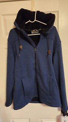 Новый с Ярлыками Free Country горы флис куртка индиго большой - Изображение 1 из 4