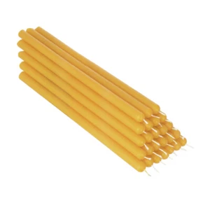 25x Cera de abeja amarilla 21cm Vela de mesa Vela ritual Velas de Pascua Color 36342 - Imagen 1 de 1