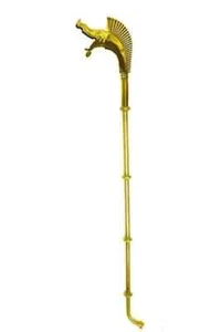 Pure Brass Celtic Dragon Face Tintignac Deskford Carnyx War Horn Trumpet Celtic - Picture 1 of 4