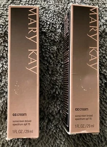 2X Mary Kay CC Cream Sunscreen Broad Spectrum SPF 15, Very Deep, Expired 11/18 - Picture 1 of 4