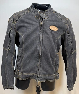 Cortech Men's Black Denim DSX Motorcycle Jacket w/ Pads, Size LG / 44 - Picture 1 of 23