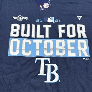 Tampa Bay Rays T-Shirt Large MLB Baseball 2021 Postseason Built For October�� - Bild 1 von 8