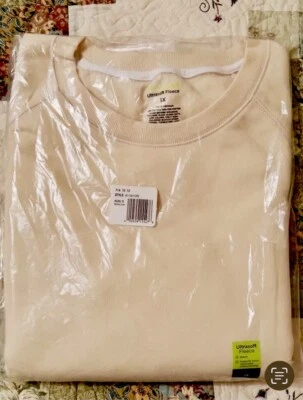 Plus Size 1X WOMENS TEK Gear®Ultrasoft Fleece Sweatshirt Soft Lemon Color NIP - Image 1 of 4