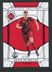 2022 KEVIN DE BRUYNE 12/25 PANINI NATIONAL TREASURES FIFA ROAD TO WORLD CUP - Picture 1 of 2