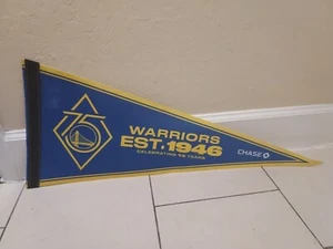 GOLDEN STATE WARRIORS HARDWOOD CLASSICS ROLL UP FELT PENNANT 12"x30" 75 Years - Picture 1 of 2