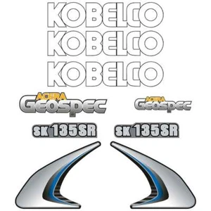 Kobelco SK135SR-2 Decals Stickers New Repro Kobelco Decal Kit - Bild 1 von 1