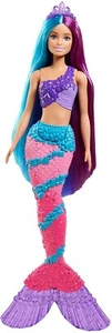 BARBIE DOLL DREAMTOPIA LONG HAIR MERMAID NEW 2021 And Accessories Teal/Purple - Bild 1 von 5