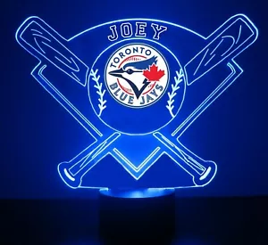 Toronto Blue Jays, MLB Baseball Light LED Lampada Tifoso Sportivo, Personalizzata Gratis - Foto 1 di 12