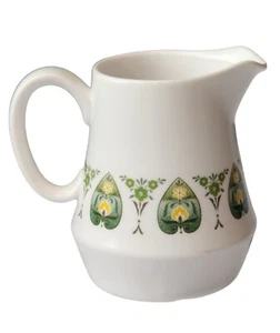 Noritake Progression China Palos Verde 9020 Creamer Pitcher Green Floral Japan - Picture 1 of 6