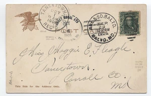 1906 Arl. & So. Balto. Postal tranvía Baltimore con estación rural [6215.120 - Imagen 1 de 3