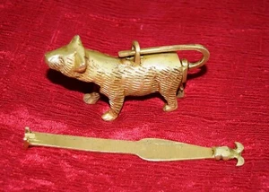 Golden Bear Shape Puzzle Padlock Handmade Animal Design Brass Tricky lock UR31 - Picture 1 of 8