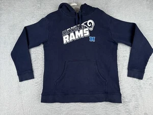Los Angeles Rams Sweater Womens Extra Large Blue Pullover Hoodie Pocket Cotton - Picture 1 of 15