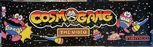 Cosmo Gang (Cosmogang) Arcade Marquee 26" x 8" - Picture 1 of 6