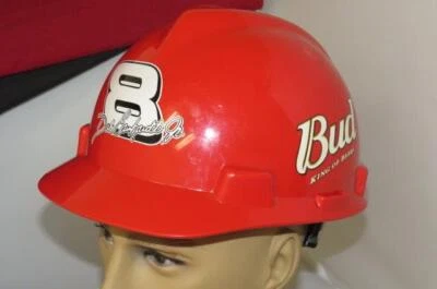 Sombrero duro protector de trabajo MSA V-Gard NASCAR BUD Beer DALE WONHARDT Jr tamaño (MED) Foto 1 de 4
