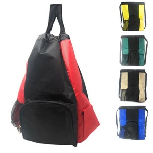 1 Dozen Drawstring Backpack Rucksack Totes Sacks Bag 14x19" Wholesale Lot Bulk - Picture 1 of 11