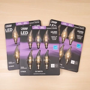 Feit Electric 40-Watt Equivalent CA10 LED Light LED, 2700k Soft White - 18 Bulbs - Picture 1 of 3