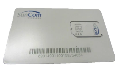 SunCom SIM Card Never Activated Replacement Prepaid Chip for Phones - Image 1 of 4
