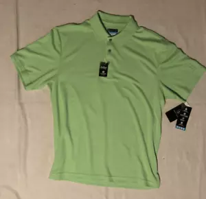 PGA Tour Golf Polo Shirt NWT Airflux Driflux Sunflux Lime Green Large Licensed - Picture 1 of 15