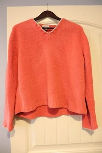 Sahalie salmon knit classic casual poly sweater large women's - Picture 1 of 4