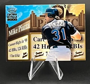 Atracciones de béisbol Pacific Crown Royal 2000 #17 Mike Piazza Mets casi nuevo - Imagen 1 de 2