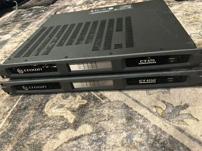 Crown Drivecore CT475 4-Channel Power Amplifier and CT4150 Drivecore Amplifier - Image 1 of 4