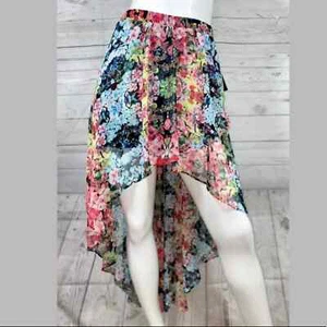 NWT Joe B by Benbasset Womens asymmetrical floral skirt Mesh Lined Size Small S - Picture 1 of 5