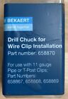 Bekaert 658870 Drill Chuck for Wire Crimp Installation New Free Shipping 