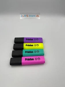 Textmarker Set aus 4 Stiften, lavendel, türkis, violett, gelb Marker Büro Schule - Bild 1 von 1