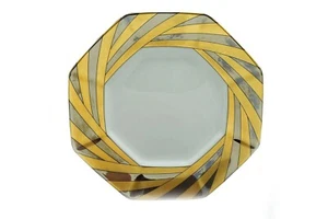 Fitz and Floyd Capri Platinee Gold Silver 7.75" Salad Plate - Picture 1 of 3
