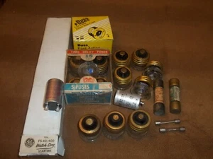 Vintage Starters and Fuses and assorted electric parts 15 pcs #1 - Picture 1 of 7