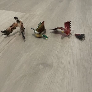 Mallard Duck; Canadian Goose; Bald Eagle (broken wing)Glass Christmas Ornaments - Picture 1 of 8
