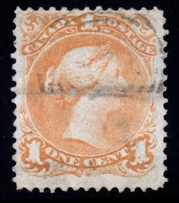 #23 Large Queen 1c Canada used - Image 1 of 2