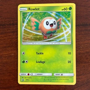 Rowlett SM22 Holo Black Star Promo Pokemon Card - Picture 1 of 3