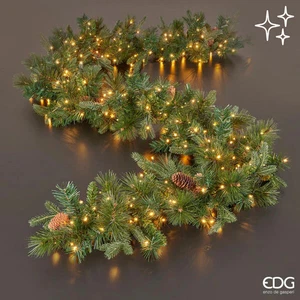 EDG Enzo De Gasperi Weihnachtsfeier Kiefer mit Tannenzapfen 300 LED H 270 cm grün - Bild 1 von 1