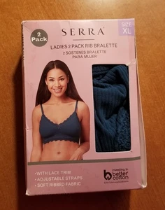 Serra Damen 2er Pack Rib Bralette Set Gr. XL Neu - Bild 1 von 13