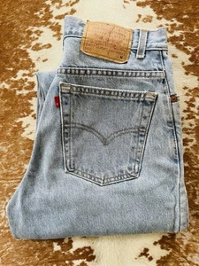 Vintage USA LEVIS 550 Red Tab Relaxed ‘Mom’ Denim Jean Tapered Leg W 28inch - Picture 1 of 9