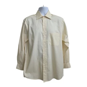 IZOD gelbes langärmliges Button-Down-Hemd Herren Größe 15,5 englische Popeline - Bild 1 von 6