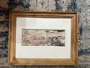 NASCAR BILL ELLIOTT BUDWEISER #11 HANDGESCHNITZT HANDBEMALT BIRKE HOLZSCHNITZEREI - Bild 1 von 2