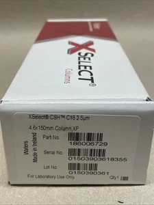 Waters 186006729 XSelect CSH C18 Column XP 130Å 2.5 µm 4.6  x 150 mm Sealed New - Picture 1 of 3
