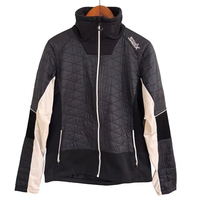 Chaqueta softshell acolchada para mujer Swix Northern Fusion blanca y negra mediana Foto 1 de 4