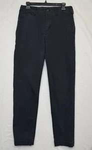 American Eagle Cargo Pants 30x34 Slim Straight Lived in Cargo Black Stretch - Picture 1 of 9