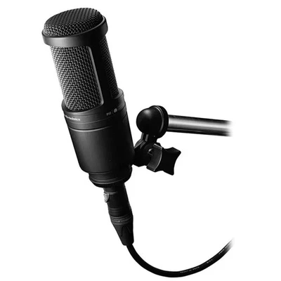 BRANDED Audio Technica AT-2020 Cardioid Condenser Microphone for Studio - AT2020 XLR