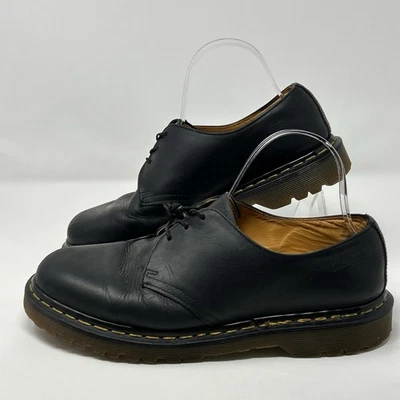 Dr. Martens 1461 Made in England Black Leather 3 Eye Gibson Oxford Shoes Mens 8 - Image 1 of 4