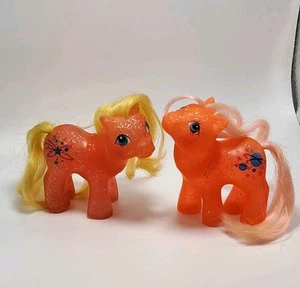 My Little Pony G1 Hasbro 1984 Orange Glitter Sparkle Baby North Star Starflower - Bild 1 von 8