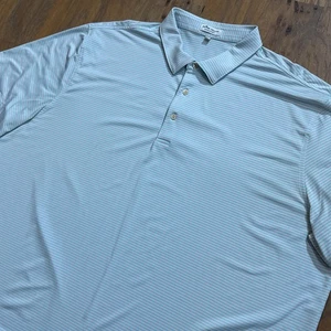 Peter Millar Poloshirt Herren 3XB Blau Streifen Sommer Komfort Performance Golfen - Bild 1 von 9