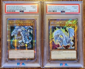 YU-GI-OH! - Blue-Eyes White Dragon (PSA 9 MINT) (Lot of 2) - Picture 1 of 6